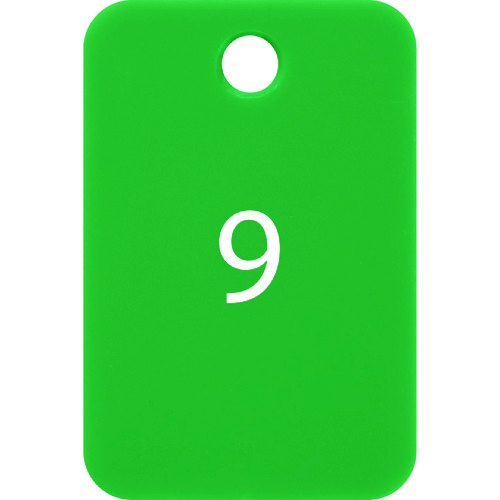 トラスコ中山 OP 番号札 四角 大 番号入り1~25 緑 (25枚入) 159-4748 (ご注文単位1箱) 【直送品】