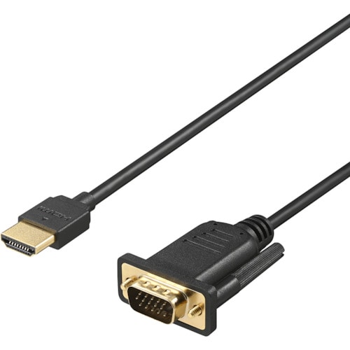 トラスコ中山 バッファロー HDMI to VGA変換ケーブル 1m ブラック 452-9109 (ご注文単位1個) 【直送品】