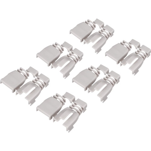 トラスコ中山 バッファロー 後付け用コネクター保護カバー6個入り ライトグレー 428-4279 (ご注文単位1個) 【直送品】