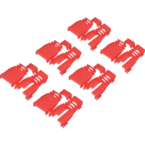 トラスコ中山 バッファロー 後付け用コネクター保護カバー6個入り レッド 428-4225 (ご注文単位1個) 【直送品】