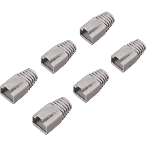 トラスコ中山 バッファロー 先付け用コネクター保護カバー6個入り ライトグレー 430-4680 (ご注文単位1個) 【直送品】