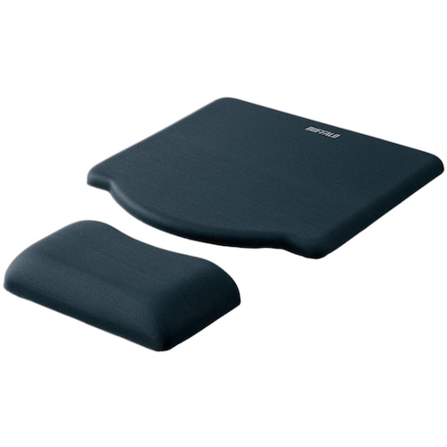 トラスコ中山 バッファロー ジェルパッド マウスパッドタイプ ブラック 457-5897 (ご注文単位1個) 【直送品】