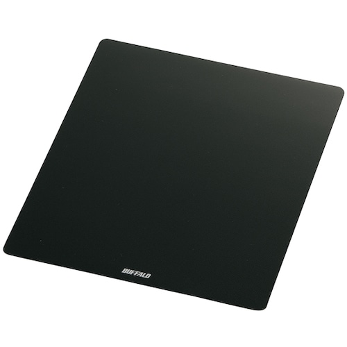 トラスコ中山 バッファロー マウスパッド メタル調 ブラック 457-5899 (ご注文単位1個) 【直送品】