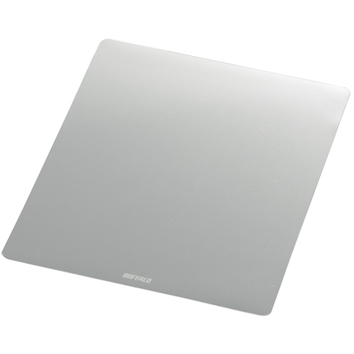 トラスコ中山 バッファロー マウスパッド メタル調 シルバー 457-5915 (ご注文単位1個) 【直送品】