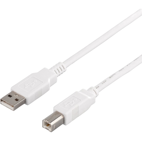 トラスコ中山 バッファロー USB2.0ケーブル（A to B） 2m ホワイト 453-8144  (ご注文単位1個) 【直送品】