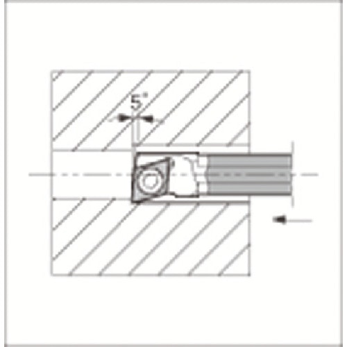 トラスコ中山 京セラ 内径・奥端面加工用超硬防振バー C－SJLC 175-2821  (ご注文単位1個) 【直送品】