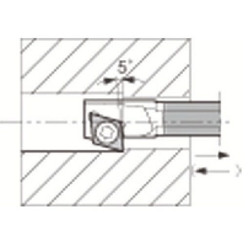 トラスコ中山 京セラ 引き加工用超硬防振バー C－SJZC 646-6028  (ご注文単位1個) 【直送品】