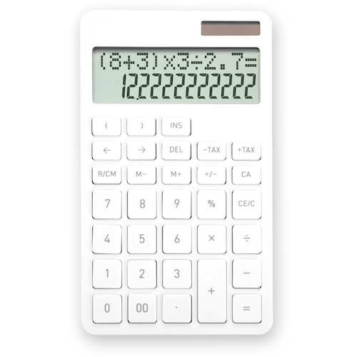 トラスコ中山 アスカ 計算式表示電卓 ホワイト 552-3932 (ご注文単位1個) 【直送品】