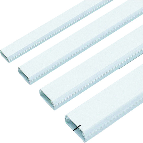 トラスコ中山 SANWA ケーブルカバー(角型、ホワイト) 202-1211 (ご注文単位1個) 【直送品】