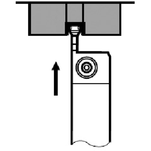 トラスコ中山 タンガロイ マイティー・シリーズ 外径溝入れ・旋削加工用バイト CGSSR／L 350-2163  (ご注文単位1個) 【直送品】