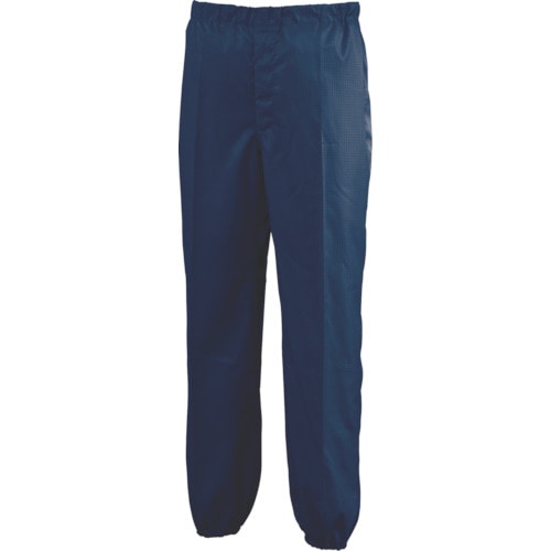 トラスコ中山 ミドリ安全 スラックス クリーンウェア ネイビー L 825-9032 (ご注文単位1着) 【直送品】