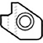 トラスコ中山 タンガロイ 部品 押え金 705-4815  (ご注文単位1個) 【直送品】