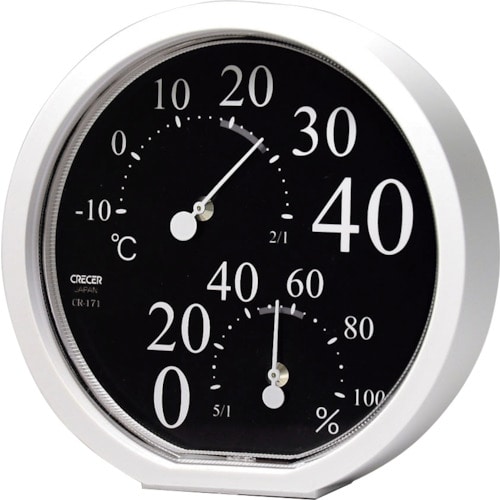 トラスコ中山 クレセル 温湿度計 Sana~サナ~ 386-3980 (ご注文単位1個) 【直送品】