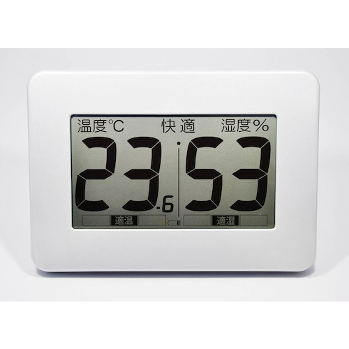 トラスコ中山 クレセル 超大画面デジタル温湿度計SKY~スカイ~ 467-2489 (ご注文単位1個) 【直送品】