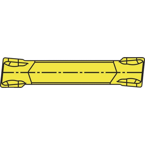 トラスコ中山 イスカル ドゥーグリップ 突っ切り加工用チップ DGR／LーJ／JS－D IC328 516-8589  (ご注文単位10個) 【直送品】