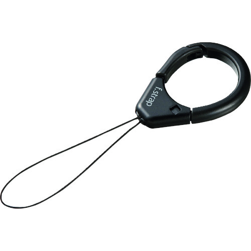 トラスコ中山 SANWA フィンガーストラップ(ブラック) 202-4393 (ご注文単位1個) 【直送品】