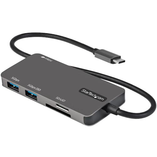 トラスコ中山 スターテック ドッキングステーション/USB-C/4K HDMI/100WPD/USBハブ/カードリーダー/多機能 USBマルチハブ 538-9696 (ご注文単位1箱) 【直送品】