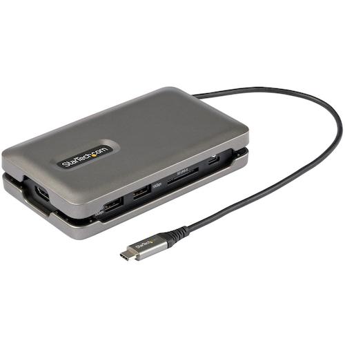 トラスコ中山 スターテック ドッキングステーション/USB-C/4K HDMI/100W/USBハブ/イーサネット/カードリーダー/マルチハブ 538-9736 (ご注文単位1箱) 【直送品】