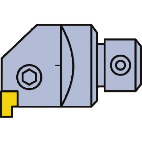 トラスコ中山 三菱 溝入れ・突切り内径加工用 DPT4形 レバーロック式D形ボーリングヘッド 右勝手 662-3956  (ご注文単位1個) 【直送品】