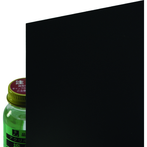 トラスコ中山 光 エンビ板 黒 0.5×910×300mm 217-8208 (ご注文単位1枚) 【直送品】