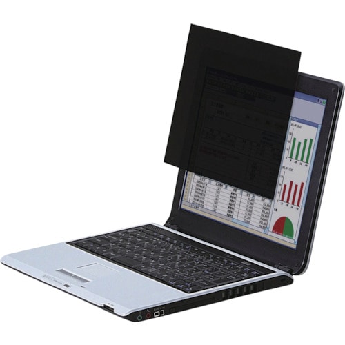 トラスコ中山 エレコム 薄いのぞき見防止フィルター 15.6インチワイド 123-9553 (ご注文単位1枚) 【直送品】