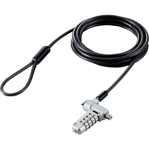 トラスコ中山 エレコム セキュリティワイヤーロック ダイヤルシリンダー錠 マルチ用 256-3618 (ご注文単位1個) 【直送品】