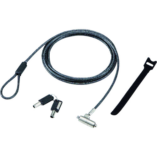 トラスコ中山 エレコム セキュリティワイヤーロック シリンダー錠 131-4722 (ご注文単位1個) 【直送品】