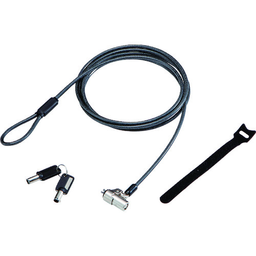 トラスコ中山 エレコム セキュリティワイヤー シリンダー錠 NobleWedge(3.2×4.5)互換 通常キー 130-9245 (ご注文単位1個) 【直送品】