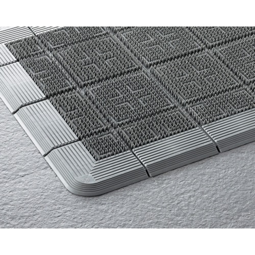 トラスコ中山 コンドル エバック 屋外用マット クロスハードマット ＃15 900mm×1500mm グレー 736-4997  (ご注文単位1枚) 【直送品】