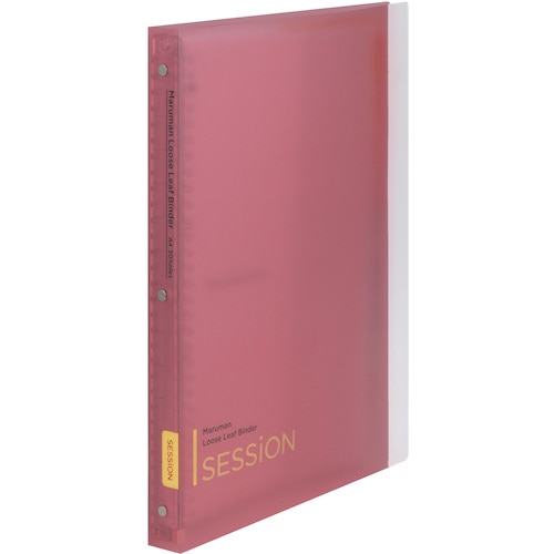 トラスコ中山 マルマン A4 バインダー セッション ピンク 405-9330  (ご注文単位1冊) 【直送品】