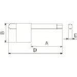 トラスコ中山 京セラ 部品 六角レンチ（旗タイプ） 209-0813  (ご注文単位1個) 【直送品】