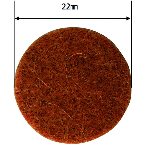 トラスコ中山 WAKI フェルトパット 茶 22Φ 8枚入 177-8212 (ご注文単位1パック) 【直送品】