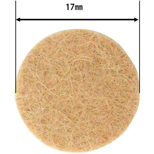 トラスコ中山 WAKI フェルトパット 薄茶丸 8枚 179-8663 (ご注文単位1パック) 【直送品】