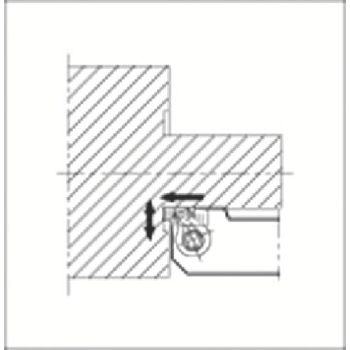 トラスコ中山 京セラ 小径端面溝入れ加工用ホルダ GFVS－AA 175-1760  (ご注文単位1個) 【直送品】