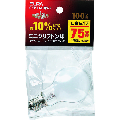 トラスコ中山 ELPA ミニクリプトン球 202-0970 (ご注文単位1個) 【直送品】