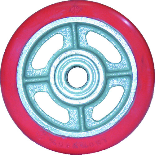 トラスコ中山 ヨドノ 鋳物中荷重用ジェンゴム車輪ベアリング入 250φ 131-3873 (ご注文単位1個) 【直送品】