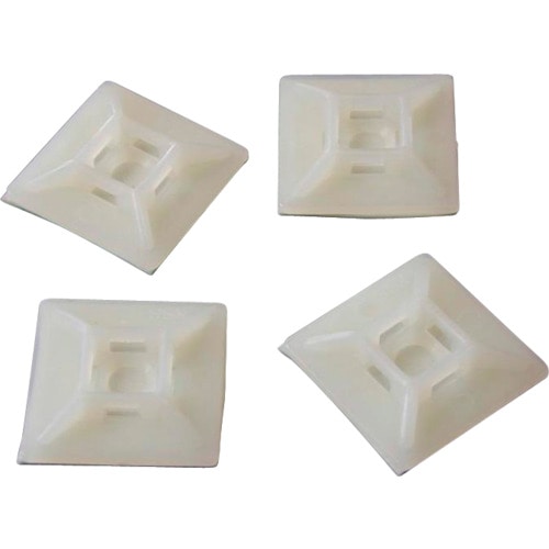 トラスコ中山 スターテック ケーブルタイマウントベース/粘着テープ付き/100個入/インシュロックバンド/電源コード、PC周辺 コード結束用 540-0052 (ご注文単位1袋) 【直送品】