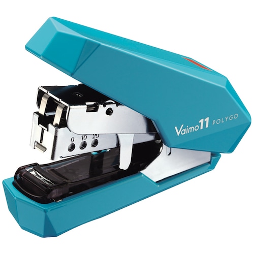 トラスコ中山 MAX ホッチキス バイモ11 ポリゴ HD-11SFLK/B ブルー 40枚とじ 229-3157 (ご注文単位1個) 【直送品】