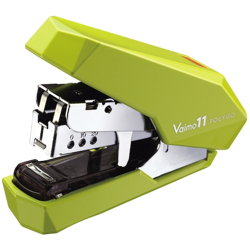 トラスコ中山 MAX ホッチキス バイモ11 ポリゴ HD-11SFLK/LG ライトグリーン 40枚とじ 229-3175 (ご注文単位1個) 【直送品】