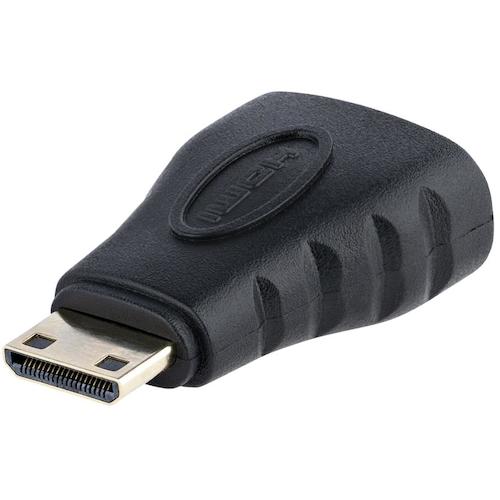 トラスコ中山 スターテック ディスプレイアダプター/Mini HDMI - HDMI 1.4/4K30Hz/ブラック/ビデオ 変換 コンバーター 538-9663 (ご注文単位1袋) 【直送品】