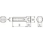 トラスコ中山 京セラ 部品 ねじ 644-3800  (ご注文単位1個) 【直送品】