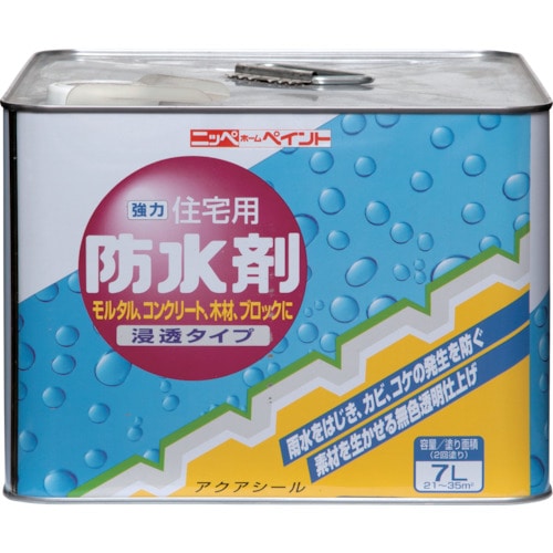 トラスコ中山 ニッぺ 住宅用防水剤 7L 透明 HR2002－7 859-8614  (ご注文単位1缶) 【直送品】