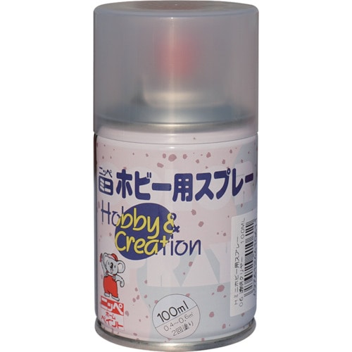 トラスコ中山 ニッぺ ミニホビースプレー 100ml 透明クリヤ- HR8206-100 859-8626 (ご注文単位1本) 【直送品】