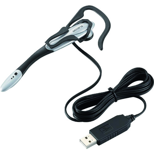 トラスコ中山 エレコム USBヘッドセット 片耳イヤーフックタイプ 1.8m 147-0982 (ご注文単位1個) 【直送品】