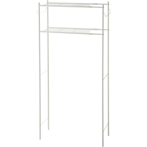 トラスコ中山 平安伸銅工業 洗濯機ラック タオル掛け付き マットホワイト 511-1150  (ご注文単位1台) 【直送品】