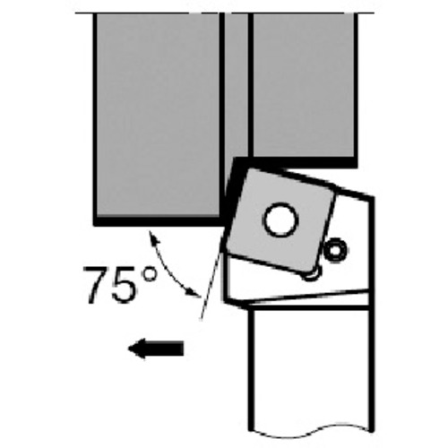 トラスコ中山 タンガロイ タング・ターン 引き込みピン式ホルダ HSRNR／L 711-7493  (ご注文単位1個) 【直送品】