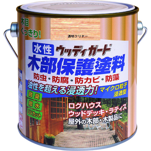 トラスコ中山 ニッぺ 水性ウッディガード 0.7L 透明クリヤー HW213-0.7 859-9112 (ご注文単位1缶) 【直送品】