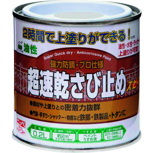 トラスコ中山 ニッぺ 超速乾さび止め 0.2L グレー HWC102-0.2 859-9137 (ご注文単位1缶) 【直送品】