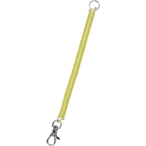 トラスコ中山 MARKEY キーホルダー 伸縮タイプ インポートキーパーツ イエロー 509-4340  (ご注文単位1本) 【直送品】