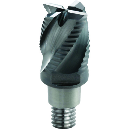 トラスコ中山 三菱 4枚刃難削材加工用 超硬ラフィングヘッド12mm （コート品） EP7020 668-6401  (ご注文単位1個) 【直送品】